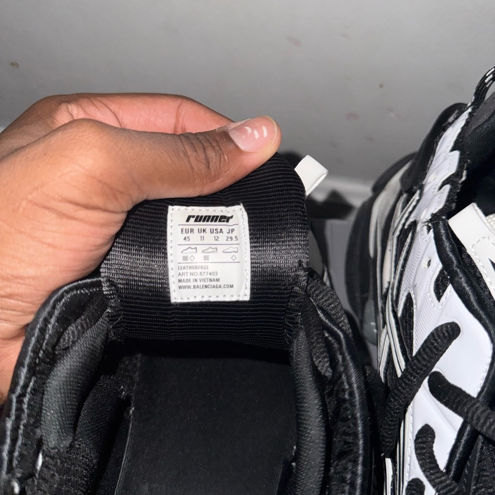 Balenciaga Monochrome Runner Sneakers